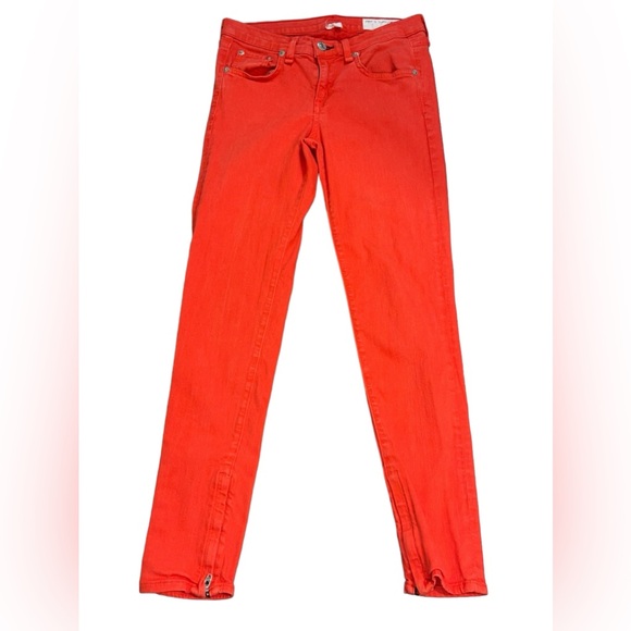 RAG & BONE Zipper Capri Orange - Picture 2 of 14